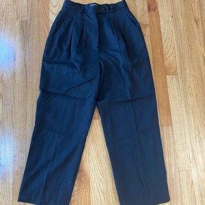 Navy wool trousers
